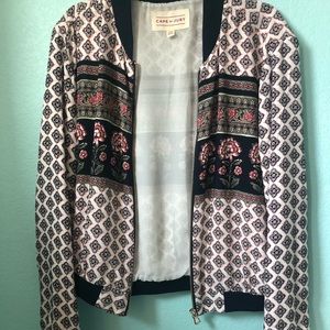 Cape Juby patterned bomber jacket